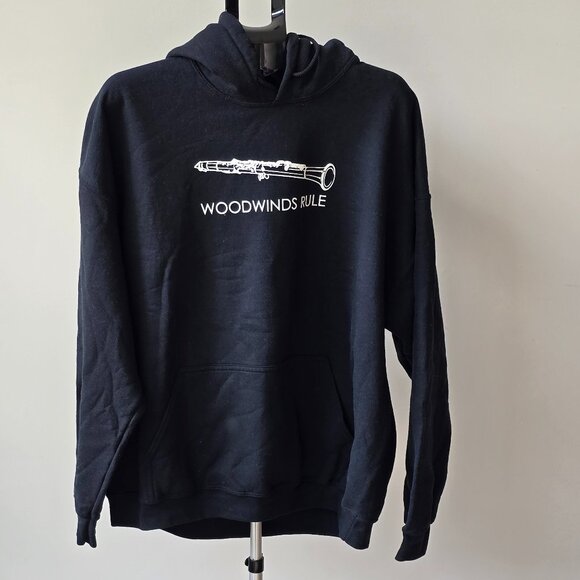 “Woodwinds Rule” Hooded Sweatshirt – Size 2XL (Black) - Picture 2 of 6